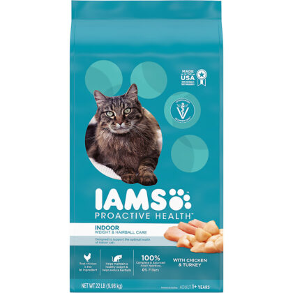 IAMS™ Proactive Health Indoor Adult Dry Cat Food - Weight & Hairball Care, Chicken